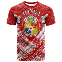 Tonga Polynesian T Shirt Tonga Flag Camisole Hibiscus Style Unisex Blue - Polynesian Pride