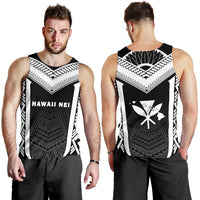 Hawaii Kanaka Polynesian Men's Tank Top Active White White - Polynesian Pride
