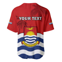 (Custom Personalised) Ribaberiki Kiribati Coat Of Arms Mix Palm Trees Baseball Jersey LT14 - Polynesian Pride