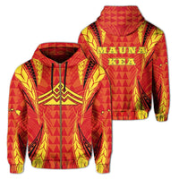 Hawaiian Mauna Kea Polynesian Zipper Hoodie Valeria Style Unisex Art - Polynesian Pride
