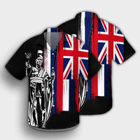 Polynesian Pride Shirt - Hawaiian - Hawaii King Flag Hawaiian Shirt - Polynesian Pride