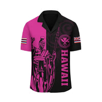 Polynesian Pride Shirt - Hawaii King Polynesian Hawaiian Shirt - Lawla Style Pink - Polynesian Pride