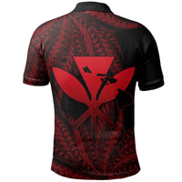 Polynesian Pride Shirt Hawaii King Polynesian Polo Shirt Durk Style Red - Polynesian Pride