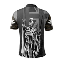 Polynesian Pride Shirt Hawaii King Flag Polynesian Polo Shirt Gold - Polynesian Pride