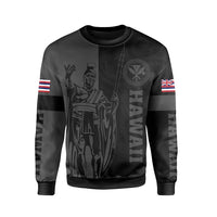 Polynesian Pride Shirt - Hawaii King Polynesian Sweatshirt - Lawla Style Gray - Polynesian Pride