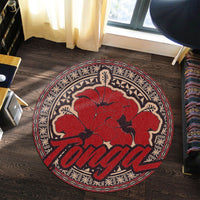 Polynesian Pride Home Set - Tonga Flower Round Carpet - Polynesian Pride