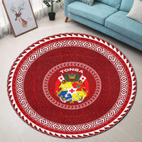 Polynesian Pride Home Set - Tonga Red Round Carpet - Polynesian Pride
