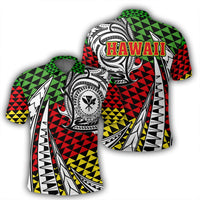 Polynesian Pride Apparel Polo Shirt Kanaka Maoli Polo Shirt Kakau Pattern Pohic Style Unisex Black - Polynesian Pride