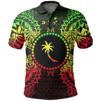 Polynesian Pride Apparel Chuuk Polo Shirt Chuuk Flag Map Polynesian Tattoo Reggae Unisex Reggae - Polynesian Pride