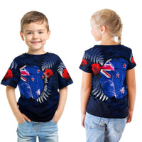 Polynesian Pride Clothing New Zealand Anzac Day Poppy T shirt - Polynesian Pride