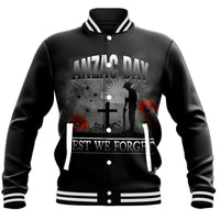 Polynesian Pride Clothing - Anzac Day Remember Australia & New Zealand Baseball Jacket - Polynesian Pride