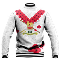 Polynesian Pride Clothing - New Zealand Anzac Day Army Baseball Jacket - Polynesian Pride