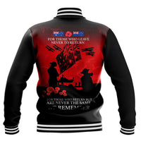 Polynesian Pride Clothing - Anzac Day For Those Who Leave Never To Ruturn Baseball Jacket - Polynesian Pride
