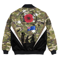 Polynesian Pride Clothing - Anzac Day Their Name Liveth For Evermore Bomber Jacket - Polynesian Pride