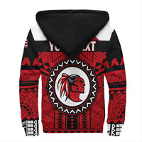Polynesian Pride Hoodie - Personalized Hawaiian High Kahuku Sherpa Hoodie LT10 - Polynesian Pride