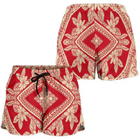 Polynesian Women's Short Red And Yellow Women White - Polynesian Pride