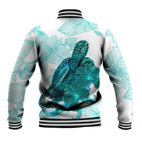 Palau Coat Of Arms With Polynesian Turtle Hibiscus Baseball Jacket LT14 - Polynesian Pride