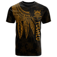 Tuvalu T Shirt Polynesian Wings (Golden) Unisex Golden - Polynesian Pride