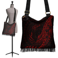 Samoa Boho Handbag - Custom Personalised Polynesian Pattern Style Red Color - Polynesian Pride