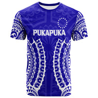 Custom Cook Islands Pukapuka T Shirt Tribal Pattern LT12 Unisex Blue - Polynesian Pride