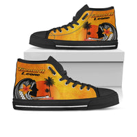 American Samoa High Top Shoes - Taema II Leone - Polynesian Pride