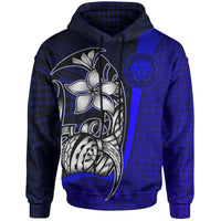 Federated States of Micronesia Hoodie Blue Turtle with Hook Unisex BLUE - Polynesian Pride