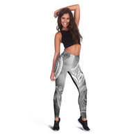 Samoa Legging - Samoa Seal Wave Style (Black) - Polynesian Pride