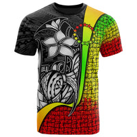 Cook Islands Polynesian T Shirt Reggae Turtle with Hook Unisex Reggae - Polynesian Pride