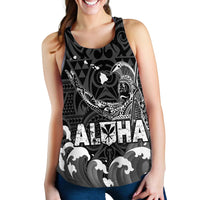 Hawaii King Kamehameha Aloha Hawai'i Nei Women Tank Top - LT2 BLACK - Polynesian Pride