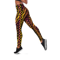 Wallis and Futuna Leggings - Special Polynesian Ornaments Black - Polynesian Pride