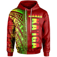 Polynesian Custom Hoodie Red SIAMAU Unisex RED - Polynesian Pride