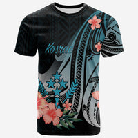 Yap T Shirt Turquoise Polynesian Hibiscus Pattern Style Unisex Art - Polynesian Pride
