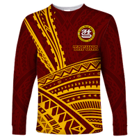 Tafuna High School American Samoa Pride Long Sleeve Shirt - LT12 Unisex Red - Polynesian Pride