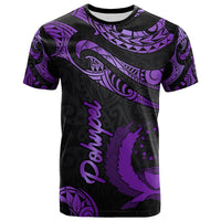 Pohnpei Micronesia T Shirt Poly Tattoo Purple Version Unisex Purple - Polynesian Pride