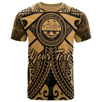Fsm Custom T Shirt Gold Seal with Polynesian Tattoo Unisex Art - Polynesian Pride