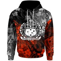 Samoa Polynesian Hoodie Vintage Polynesian Style Unisex Black - Polynesian Pride