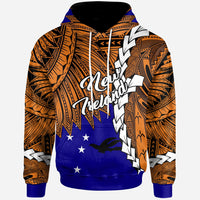 Papua New Guinea New Ireland Province Polynesian Hoodie Tribal Wave Tattoo Unisex Blue - Polynesian Pride