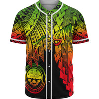Federated States Of Micronesia Polynesian Baseball Shirt - Tribal Wave Tattoo Reggae Unisex Reggae - Polynesian Pride
