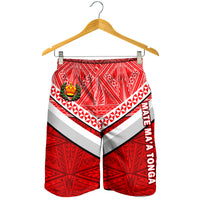 Tonga Rugby Mate Ma'a Tonga Tapa Pattern Men Short - LT2 - Polynesian Pride
