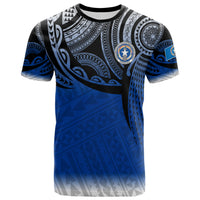 Northern Mariana Islands Polynesian T Shirt Tattoo Pattern Unisex Blue - Polynesian Pride