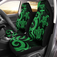 Fiji Car Seat Covers - Green Tentacle Turtle Universal Fit Green - Polynesian Pride