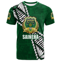 Tonga Saineha High School Tongan Patterns T Shirt LT12 Unisex Green - Polynesian Pride