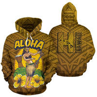 Aloha Hula Dance Hoodie Unisex White - Polynesian Pride