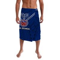 Toa Samoa Rugby Lavalava Samoan Warrior Pride LT12 Lavalava Blue - Polynesian Pride