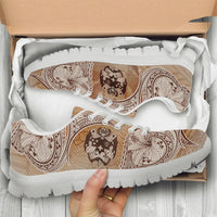 Tonga Sneakers - Hibiscus Flowers Vintage Style - Polynesian Pride