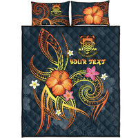 Tuvalu Polynesian Personalised Quilt Bed Set - Legend of Tuvalu (Blue) - Polynesian Pride