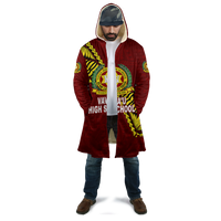 Tonga Vava'u High School Tongan Patterns Cloaks - LT12 Unisex Red - Polynesian Pride