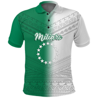(Custom Personalised) Mitiaro Cook Islands Pride Polo Shirt - LT12 Unisex Green - Polynesian Pride