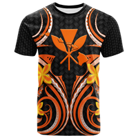 Hawaii Hula Girl Floral T Shirt LT12 Unisex Black - Polynesian Pride