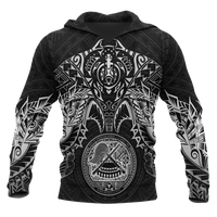 American Samoa Polynesian Hoodie White Turtle Manta Ray Unisex WHITE - Polynesian Pride